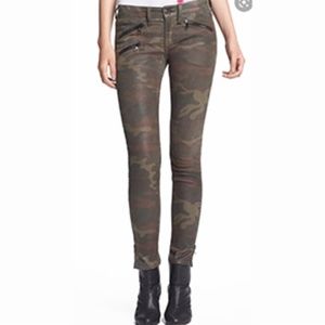 Skinny Desert Camo rag & bone leather pants